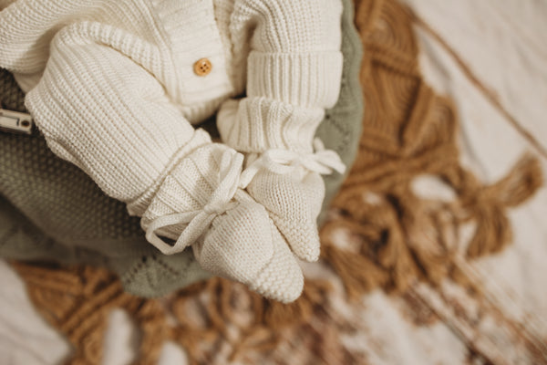 Knit Booties | Snow